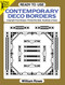 Ready-to-Use Contemporary Deco Borders by William Rowe, 9780486263199