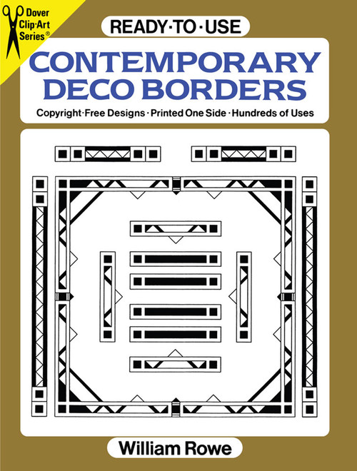 Ready-to-Use Contemporary Deco Borders by William Rowe, 9780486263199