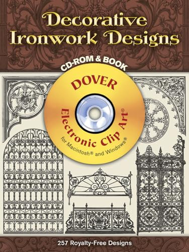 Decorative Ironwork Designs CD-ROM and Book by Dover, 9780486995823