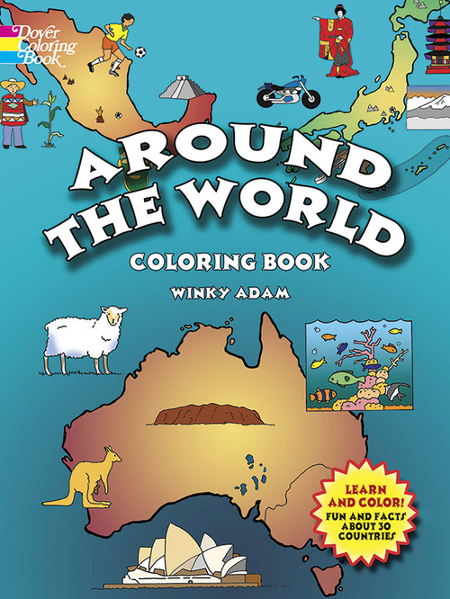 Around the World Coloring Book by Winky Adam, 9780486439839