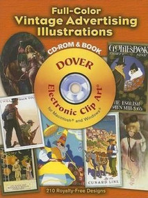 Full-Color Vintage Advertising Illustrations CD-ROM and Book by Dover, 9780486998275