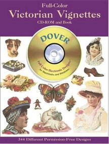 Full-Color Victorian Vignettes CD-ROM and Book by Dover, 9780486995434