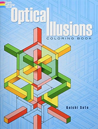 Optical Illusions Coloring Book by Koichi Sato, Coloring Books for Adults, 9780486283302