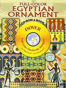 Full-Color Egyptian Ornament CD-ROM and Book by Dover, 9780486996790