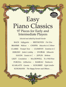 Easy Piano Classics (97 Pieces for Early and Intermediate Players) by Ronald Herder, 9780486404073