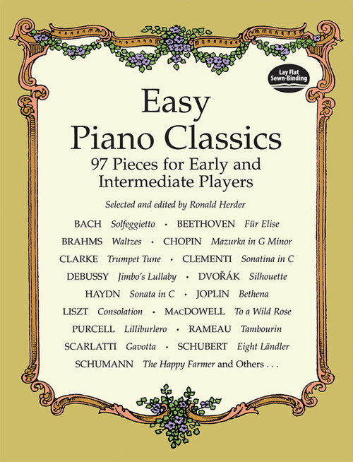 Easy Piano Classics (97 Pieces for Early and Intermediate Players) by Ronald Herder, 9780486404073