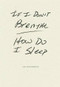If I Don't Breathe How Do I Sleep - 9781933517872 by Joe Wenderoth, 9781933517872