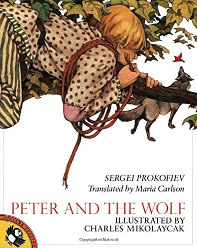 Peter and the Wolf - 9780140506334 by Sergei Prokofiev, Charles Mikolaycak, Maria Carlson, 9780140506334