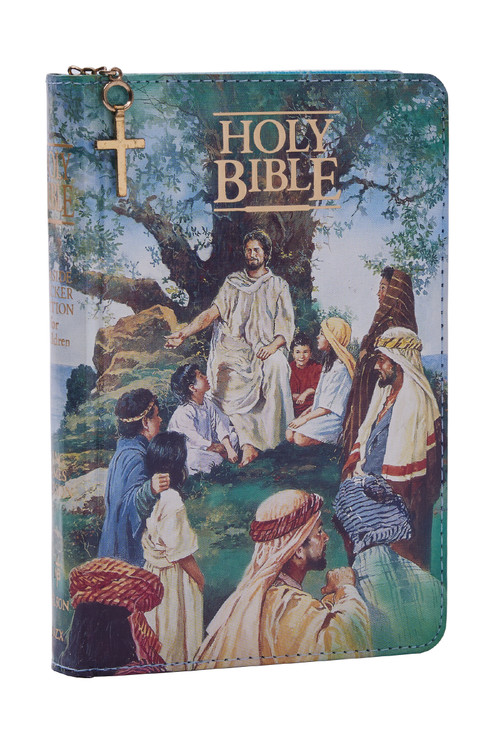 KJV Classic Children's Bible, Seaside Edition, Full-color Illustrations with Zipper (Hardcover) (Holy Bible, King James Version) by Thomas Nelson, 9780840701763
