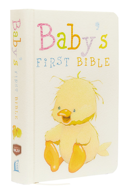 NKJV, Baby's First Bible, Hardcover, White (Holy Bible, New King James Version) by Thomas Nelson, 9781418534295