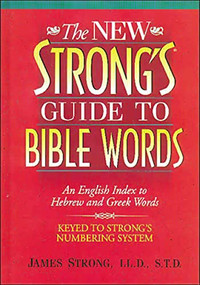 The New Strong's Guide to Bible Words (An English Index to Hebrew and Greek Words) by James Strong, 9781418532185