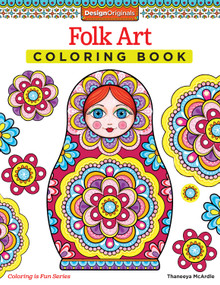 Folk Art Coloring Book by Thaneeya McArdle, 9781574219593