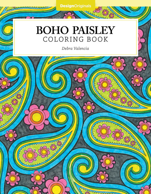 Boho Paisley Coloring Book by Debra Valencia, 9781497200012