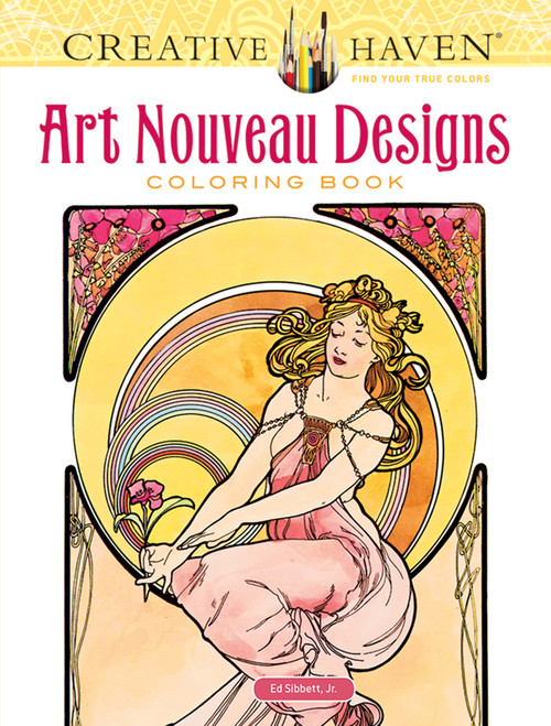 Creative Haven Art Nouveau Designs Coloring Book by Alphonse Maria Mucha, Ed Sibbett, Jr., 9780486781891