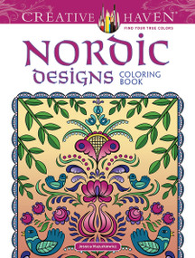 Creative Haven Deluxe Edition Nordic Designs Coloring Book by Dover, Jessica Mazurkiewicz, 9780486803548