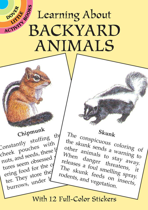 Learning About Backyard Animals (Miniature Edition) by Sy Barlowe, 9780486405346