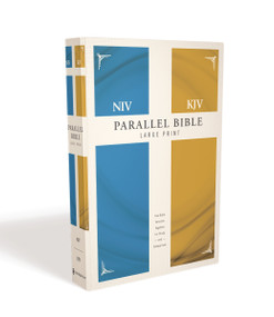 NIV, KJV, Parallel Bible, Large Print, Hardcover (God's Unchanging Word Across the Centuries) by Charles F. Stanley and Andy Stanley, Zondervan, 9780310436898