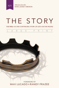 KJV, The Story, Large Print, Hardcover (The Bible as One Continuing Story of God and His People) by  Zondervan, 9780310433897