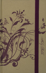 NIV, Thinline Craft Collection Bible, Hardcover, Tan/Purple, Red Letter Edition by  Zondervan, 9780310435600