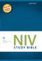 NIV Study Bible, Large Print, Hardcover, Red Letter Edition by  Zondervan, 9780310437550