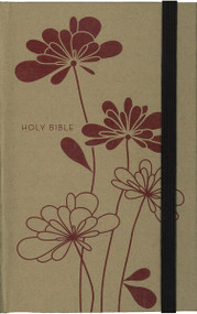 NIV, Thinline Craft Collection Bible, Hardcover, Tan/Red, Red Letter Edition by  Zondervan, 9780310440970