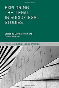 Exploring the 'Legal' in Socio-Legal Studies, 9781137344366