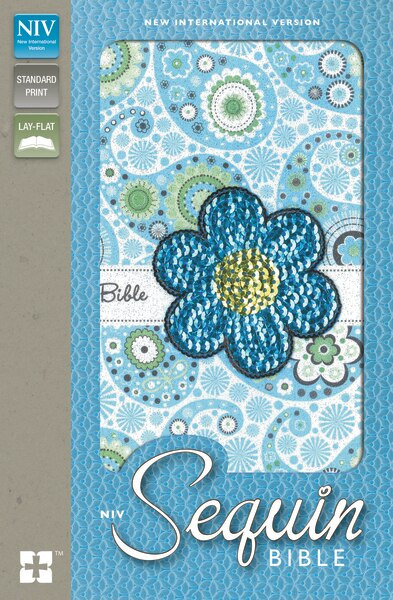 NIV, Sequin Bible, Leathersoft, Blue by  Zondervan, 9780310730972