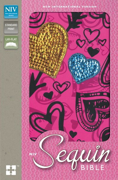 NIV, Sequin Bible, Hardcover, Pink by  Zondervan, 9780310731139