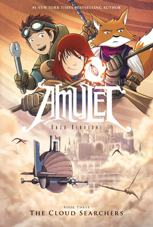 The Cloud Searchers: A Graphic Novel (Amulet #3) - 9780545208840 by Kazu Kibuishi, 9780545208840
