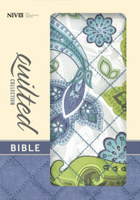 NIV, Quilted Collection Bible, Compact, Hardcover, Blue/Green Cloth by  Zondervan, 9780310411512