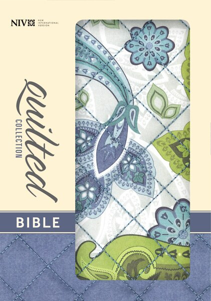 NIV, Quilted Collection Bible, Compact, Hardcover, Blue/Green Cloth by  Zondervan, 9780310411512