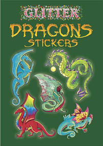Glitter Dragons Stickers by Christy Shaffer, 9780486441078