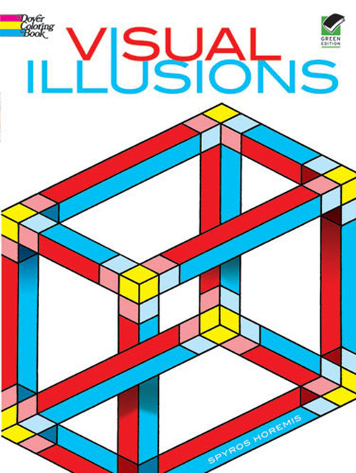 Visual Illusions Coloring Book by Spyros Horemis, Coloring Books for Adults, 9780486215952