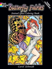 Butterfly Fairies Stained Glass Coloring Book by Carol Schmidt, 9780486480343