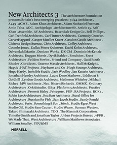 New Architects 3 (Britain's Best Emerging Architects) by Architecture Foundation, 9781858946450
