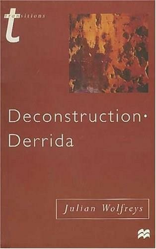 Deconstruction - Derrida by Julian Wolfreys, 9780312213930