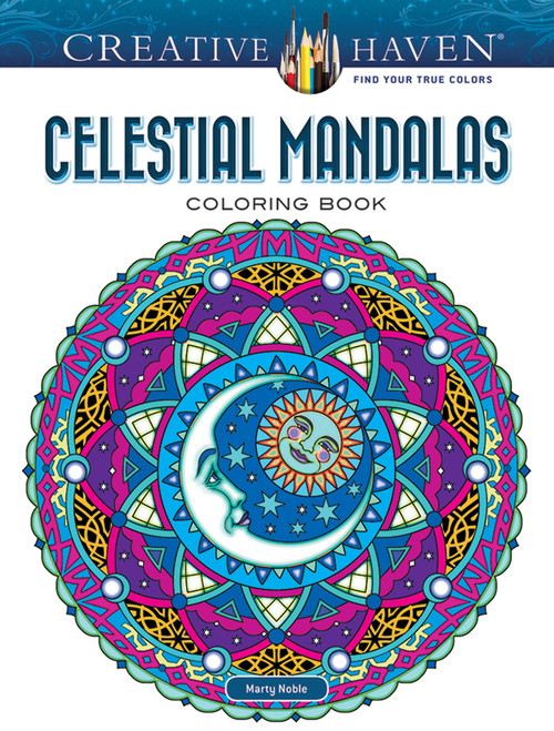 Creative Haven Celestial Mandalas Coloring Book by Marty Noble, 9780486804804