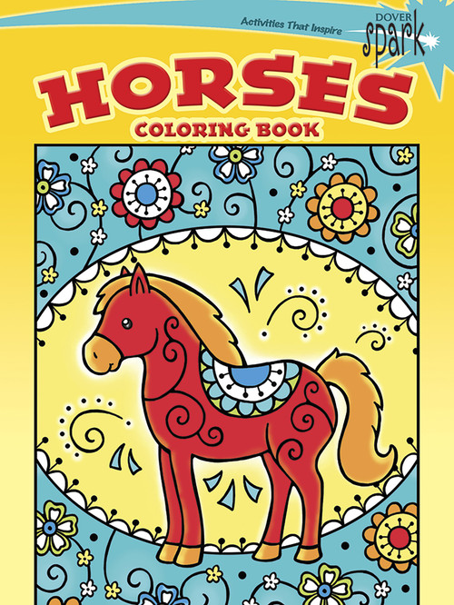 SPARK Horses Coloring Book by Noelle Dahlen, 9780486802121