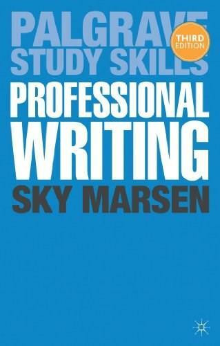 Professional Writing by Sky Marsen, 9781137309013