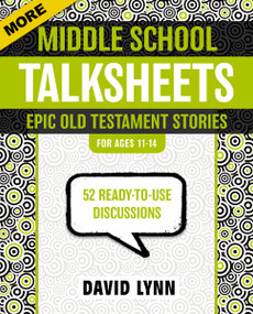 More Middle School TalkSheets, Epic Old Testament Stories (52 Ready-to-Use Discussions) by David Lynn, 9780310889328
