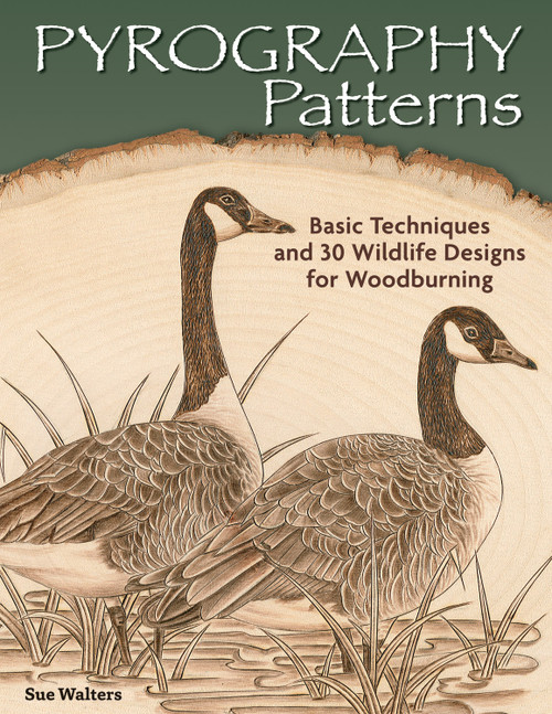 Pyrography Patterns (Basic Techniques and 30 Wildlife Designs for Woodburning) by Sue Walters, 9781565238190