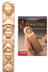 Female Face Study Stick Kit (Learn to Carve Faces with Harold Enlow) (Learn to Carve a Female Face Booklet & Female Face Study Stick) by Harold Enlow, 9781565235755