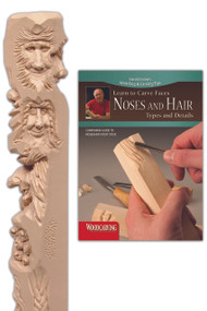 Noses and Hair Study Stick Kit (Learn to Carve Faces with Harold Enlow) (Learn to Carve Noses and Hair Booklet & Noses and Hair Study Stick) by Harold Enlow, 9781565235809