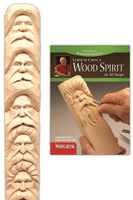 Wood Spirit Study Stick Kit (Learn to Carve Faces with Harold Enlow) (Learn to Carve a Wood Spirit Booklet & Wood Spirit Study Stick) by Harold Enlow, 9781565235847