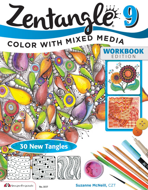 Zentangle 9 (Adding Beautiful Colors with Mixed Media) by Suzanne McNeill CZT, 9781574213942