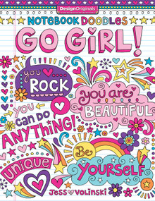 Notebook Doodles Go Girl! (Coloring & Activity Book) by Jess Volinski, 9781497200159