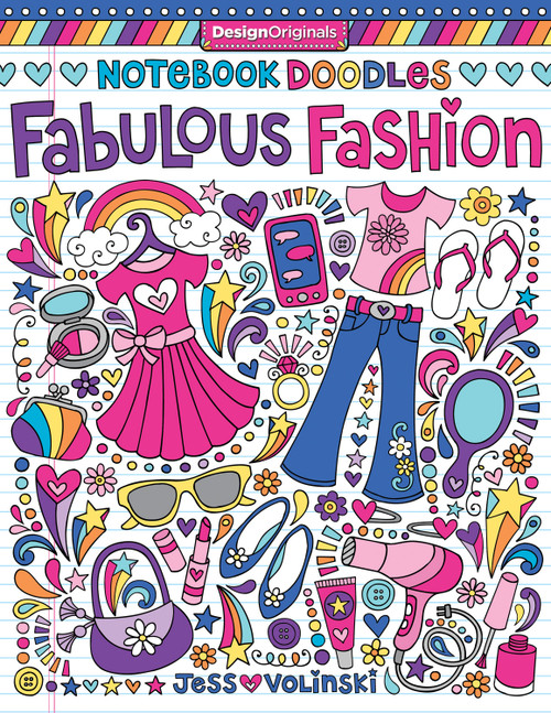 Notebook Doodles Fabulous Fashion (Coloring & Activity Book) by Jess Volinski, 9781497200166