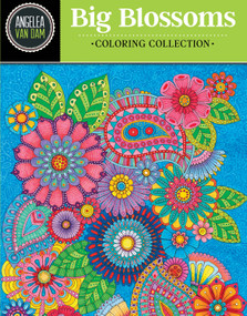 Hello Angel Big Beautiful Blossoms Coloring Collection by Angelea Van Dam, 9781497201422