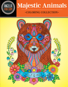 Hello Angel Majestic Animals Coloring Collection by Angelea Van Dam, 9781497201446