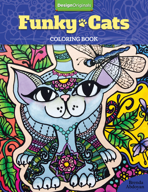 Funky Cats Coloring Book by Brenda Abdoyan, 9781497201538
